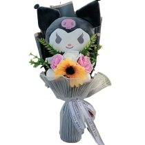 Sanrio Cartoon Kuromi Soft Plush Bouquet