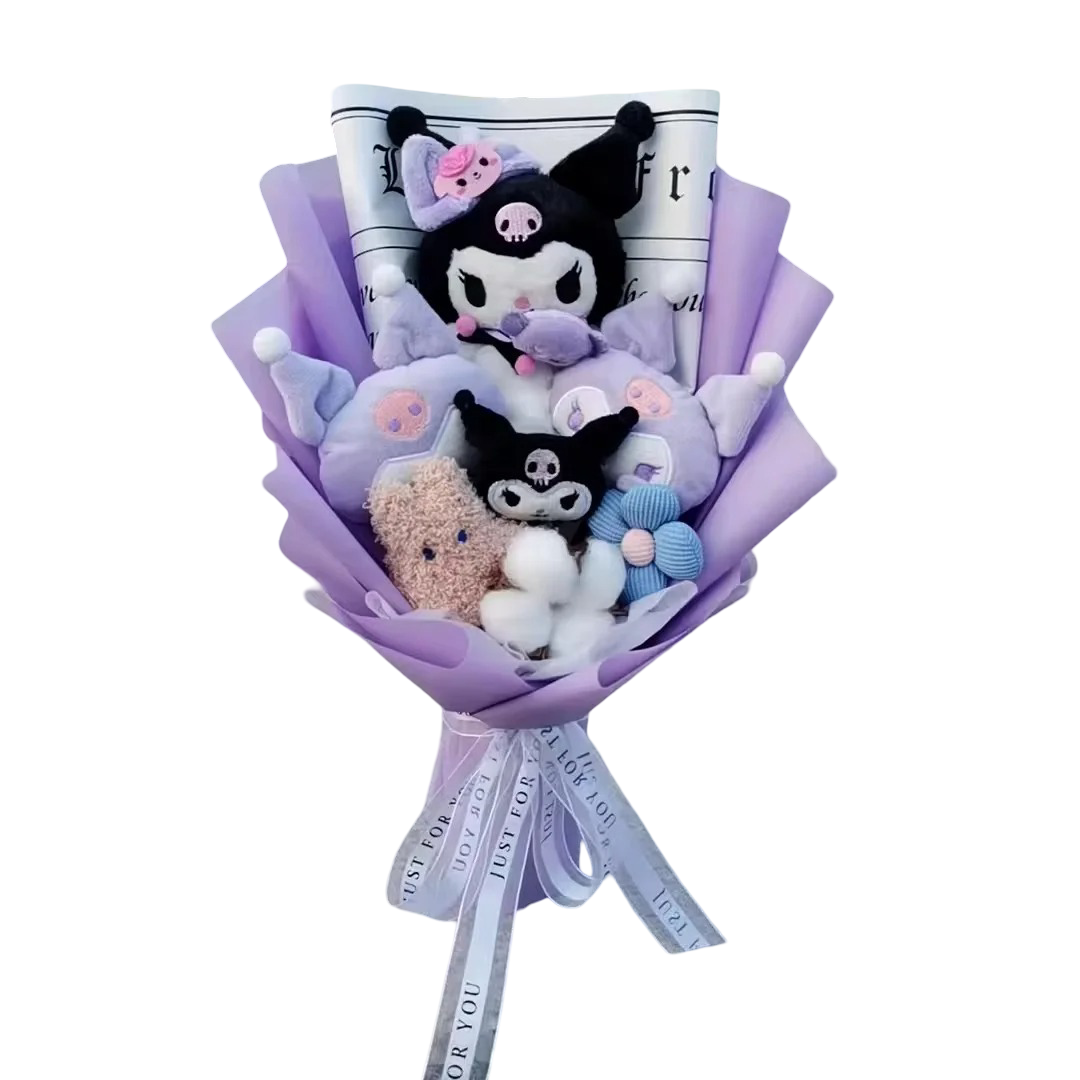36cm Sanrio Kuromi Cartoon Plush Bouquet