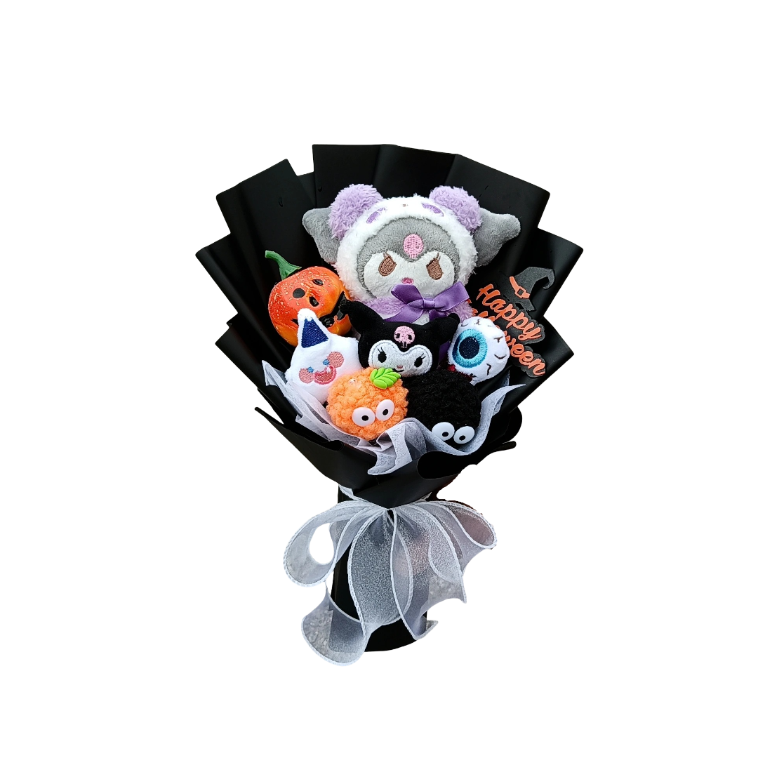 Halloween Cartoon Sanrio Kuromi Plush Bouquet Halloween Cartoon Sanrio Kuromi Plush Bouquet