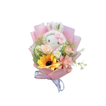 Sanrio Cartoon Hello Kitty With Flower Plush Bouquet