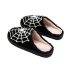 Halloween Spider Web Plush Slippers