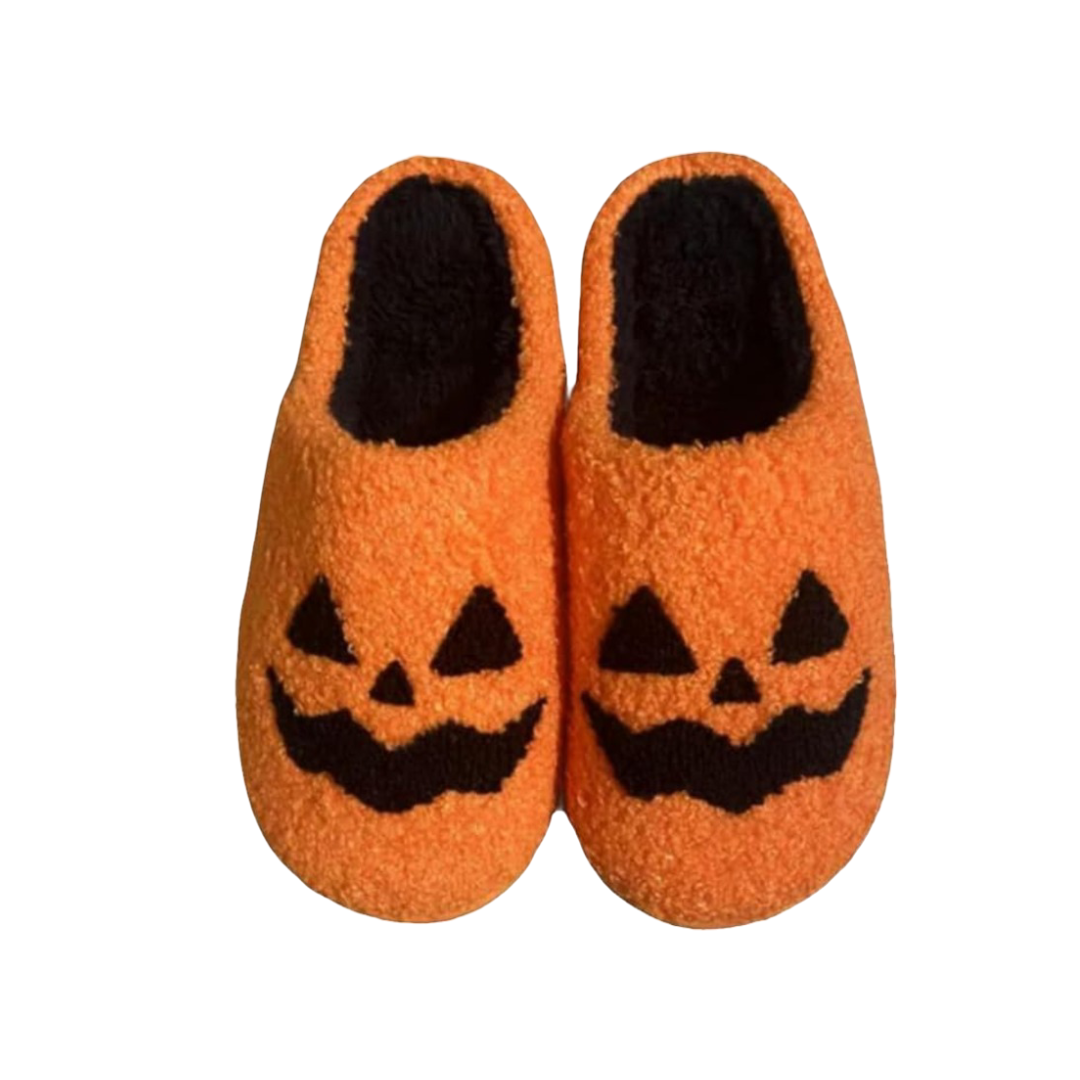 Halloween Jack Soft Plush Slippers Halloween Jack Soft Plush Slippers