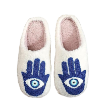 Hamsa Soft Plush Slippers