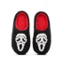 Halloween Ghost Soft Plush Black Slippers