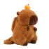 37cm Cartoon Capybara Orange Plush Shoulder