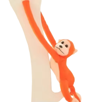 Animal Orange Monkey Plush Stuffed Toy