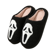 Ghostface Halloween Indoor Plush Slippers
