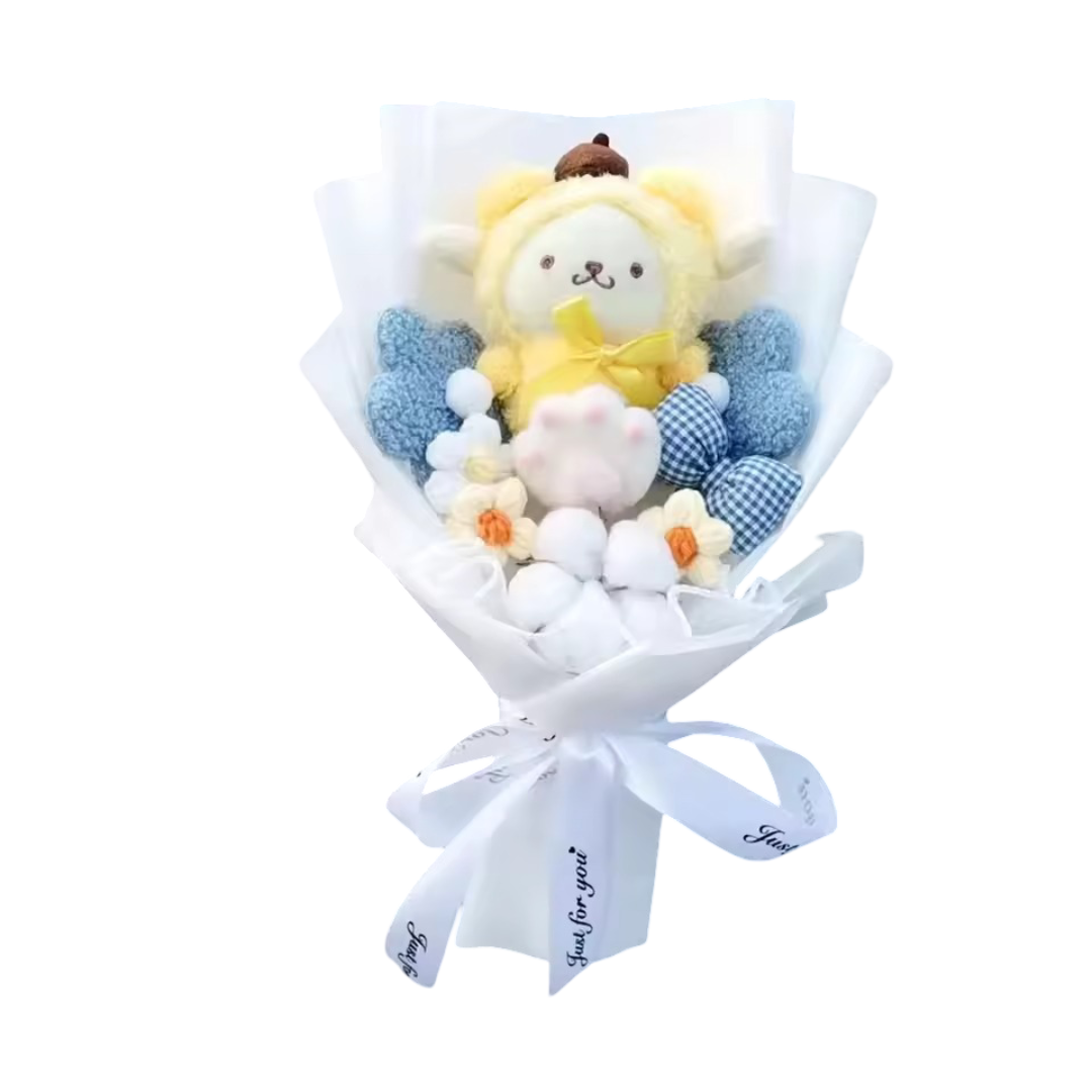 Sanrio Anime Pompompurin Soft Plush Bouquet 