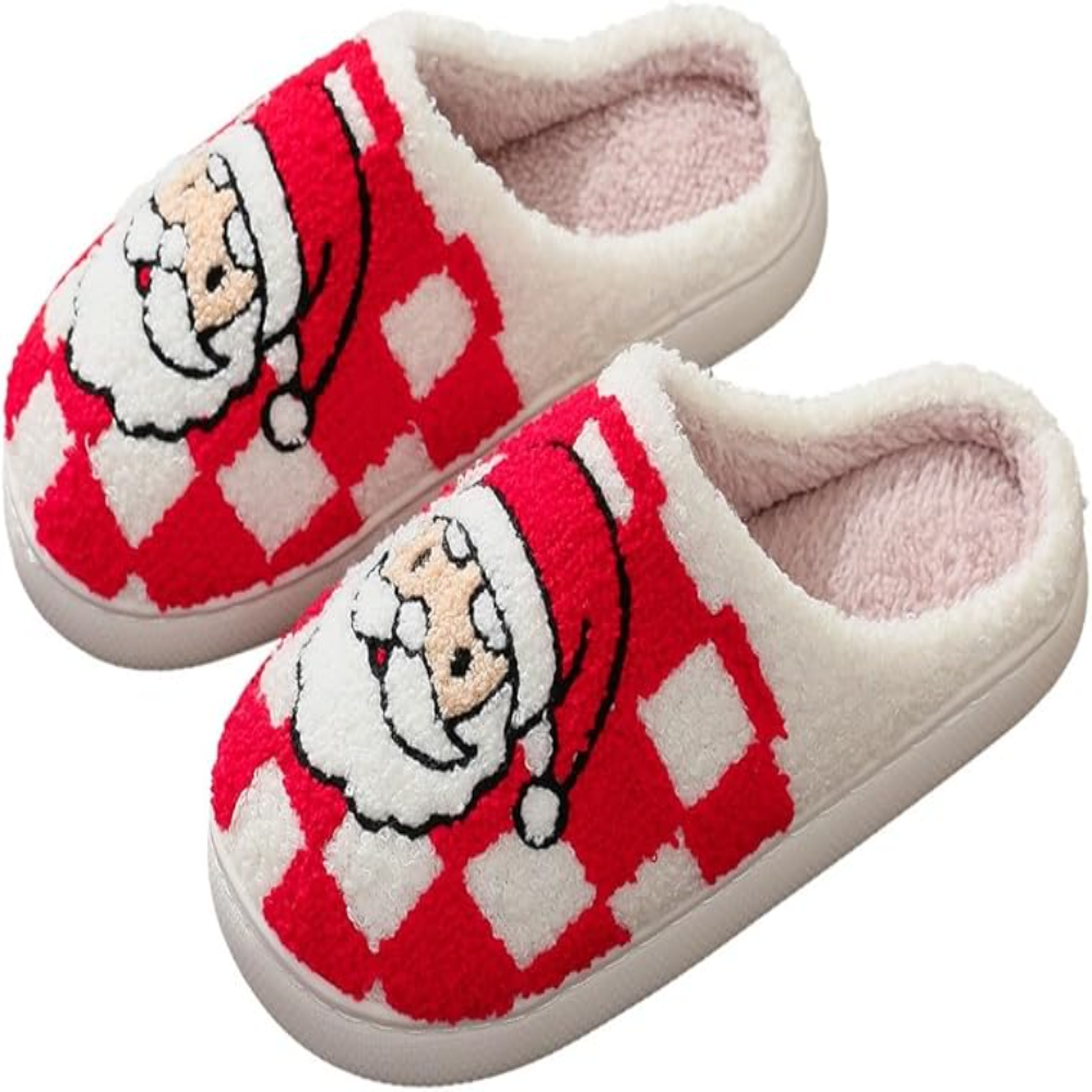 Christmas Santa Claus Soft Stuffed Plush Slippers