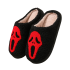 Red Ghostface Halloween Indoor Plush Slippers