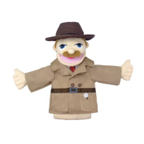 Detective Plush Hand Puppet Toy