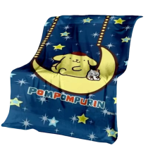 Sanrio Anime Pompompurin Soft Plush Blanket