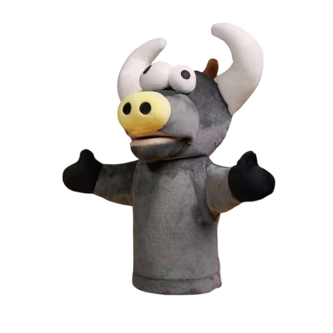 Cattle Hand Finger Puppet Stuffed Plush Toy Cattle Hand Finger Puppet Stuffed Plush Toy