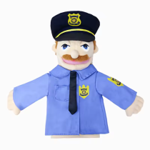 Policeman Plush Hand Puppet Toy