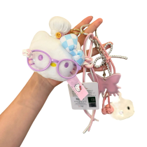 Cartoon Hello Kitty Soft Plush Keychain