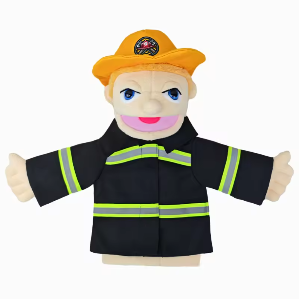 Firefighter Plush Hand Puppet Toy Firefighter Plush Hand Puppet Toy