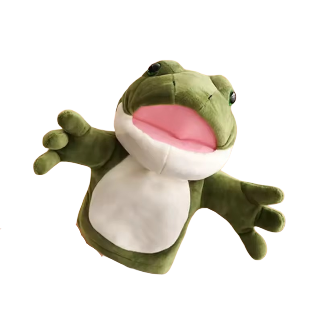 Frog Hand Finger Puppet Stuffed Plush Toy Frog Hand Finger Puppet Stuffed Plush Toy