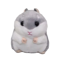 10cm Animal Dark Grey Hamster Plush Toy