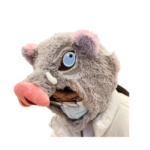 Demon Slayer Hashibira Inosuke Plush Hat