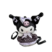 Sanrio Anime Kuromi Plush Backpack