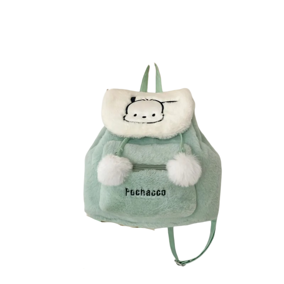Sanrio Cartoon Pochacho Plush Backpack Sanrio Cartoon Pochacho Plush Backpack