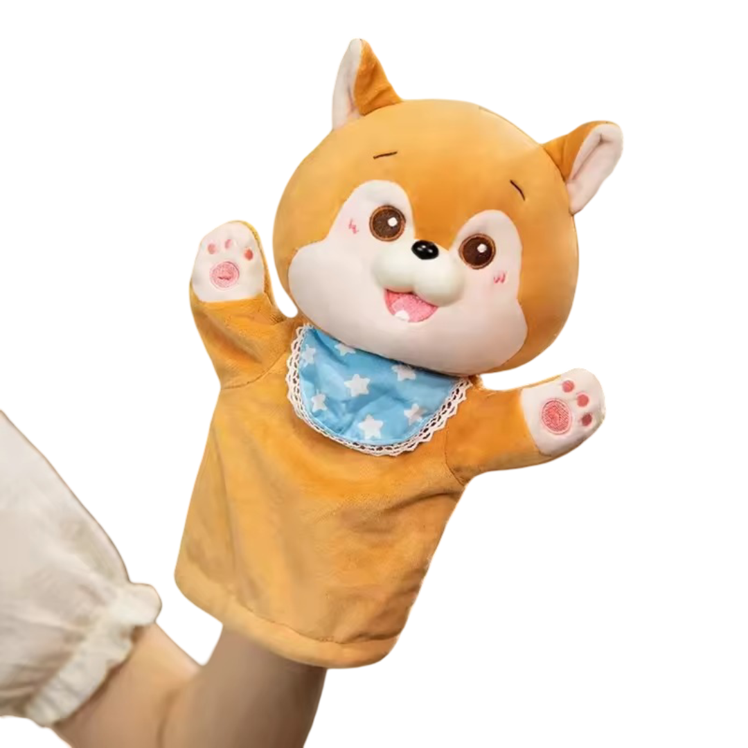Animal Dog Plush Toy Hand Finger Puppet