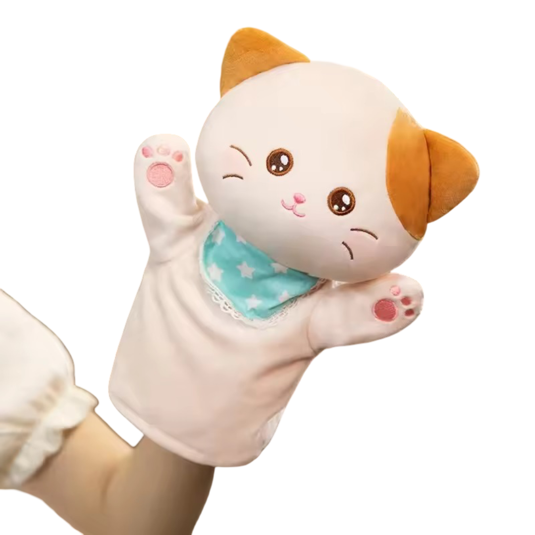 Animal Cat Plush Toy Hand Finger Puppet Animal Cat Plush Toy Hand Finger Puppet