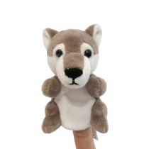 Animal Wolf Soft Plush Toy Hand Finger Puppet