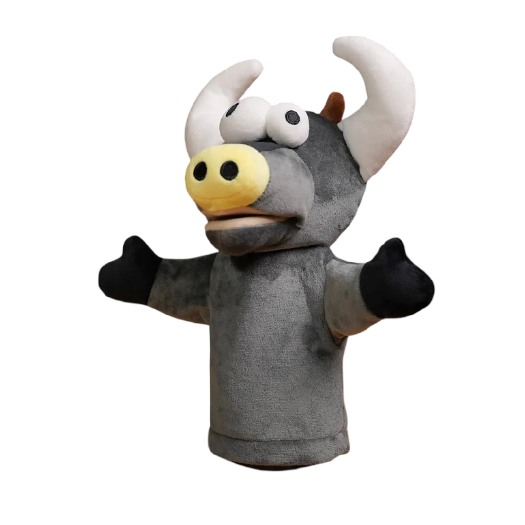 Animal Bull Plush Toy Hand Puppet Animal Bull Plush Toy Hand Puppet