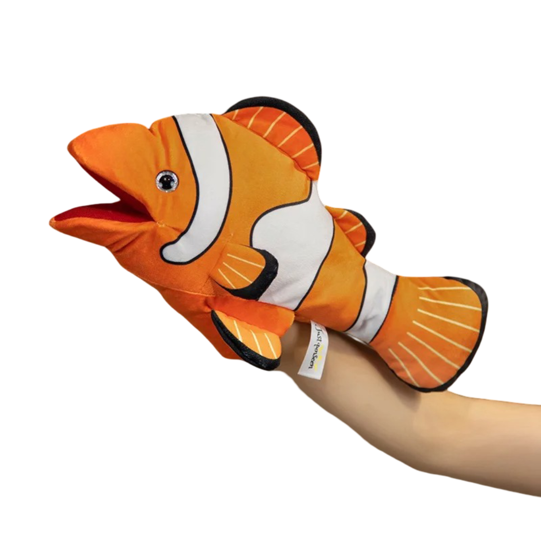 Clown Fish Soft Plush Toy Hand Finger Puppet Clown Fish Soft Plush Toy Hand Finger Puppet