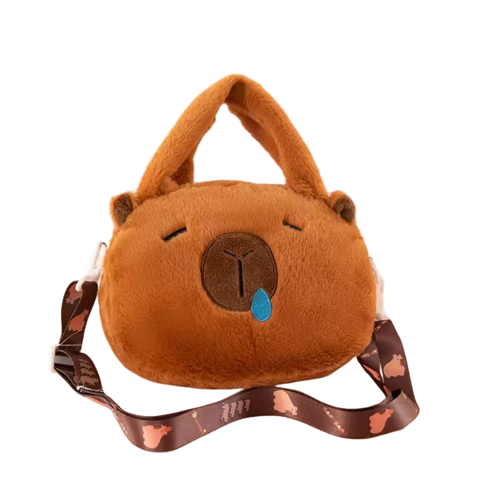 25cm Cartoon Snot Capybara Plush Shoulder Bag 25cm Cartoon Snot Capybara Plush Shoulder Bag
