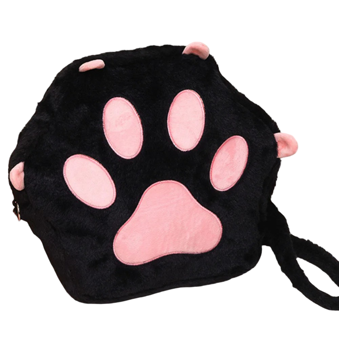 Cartoon Cat Paw Plush Backpack Cartoon Cat Paw Plush Backpack