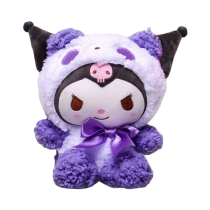 25cm Kawaii Sanrio Kuromi Turn Into Panda Plush Toy