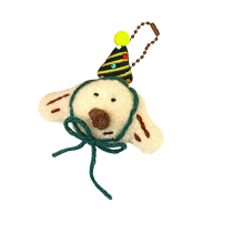 Christmas Party Puppy Plush Keychain