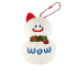 Christmas Snowman Plush Keychain