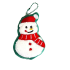 Christmas Snowman Soft Plush Keychain