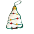 White Christmas Tree Plush Keychain