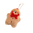 Christmas Pancake Man Plush Keychain