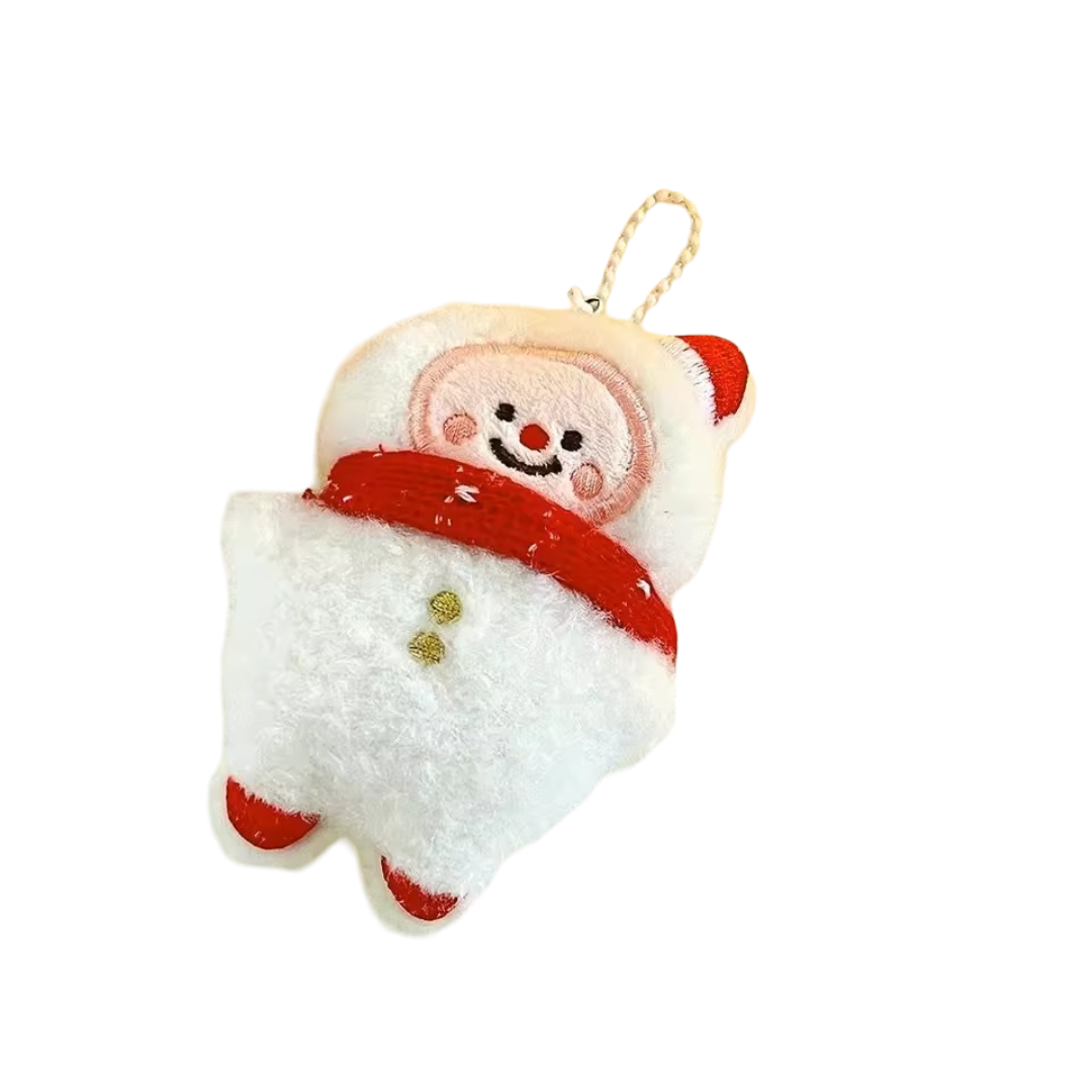 Christmas Chubby Snowman Plush Keychain Christmas Chubby Snowman Plush Keychain