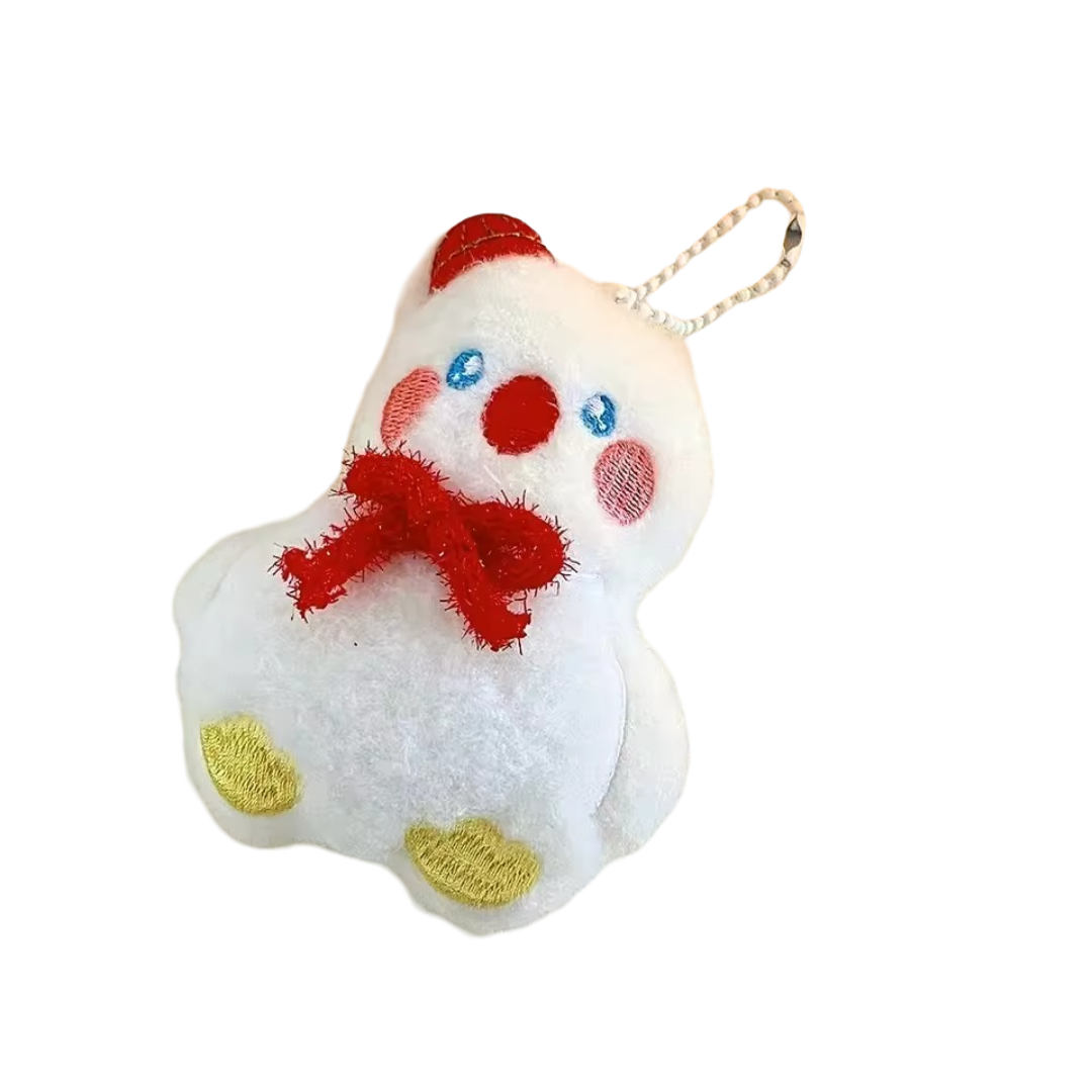 Christmas Party Snowman Soft Plush Keychain Christmas Party Snowman Soft Plush Keychain