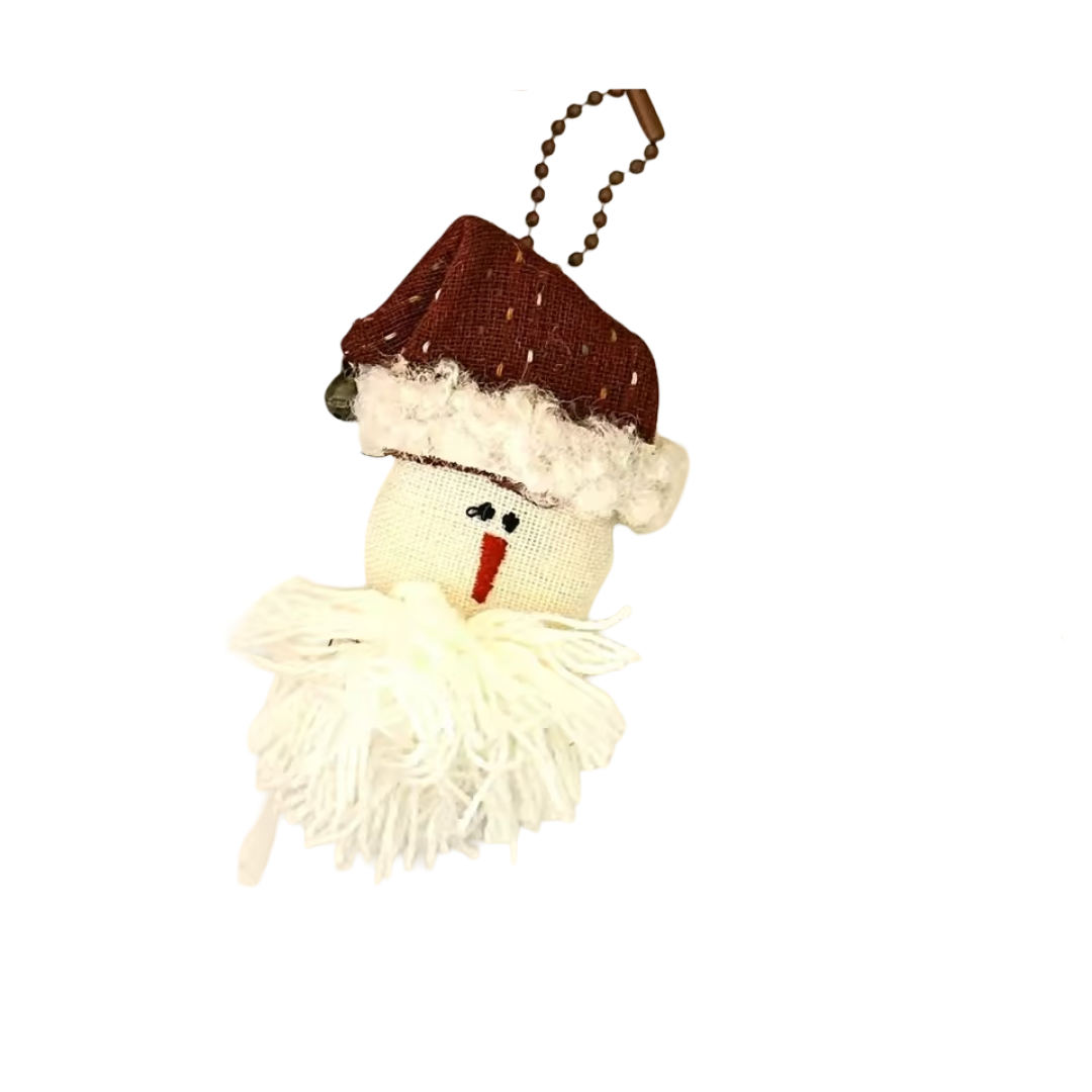 Christmas Party Snowman Plush Soft Keychain