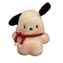 Pochacco With Scarf Plush Keychain