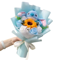 Stitch With Sunflower Soft Plush Bouquet
