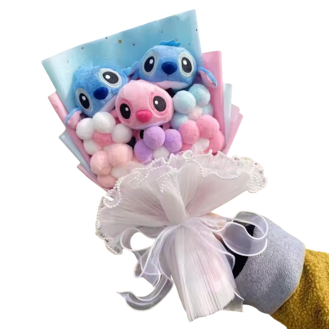 Stitch And Angel Plush Bouquet Stitch And Angel Plush Bouquet