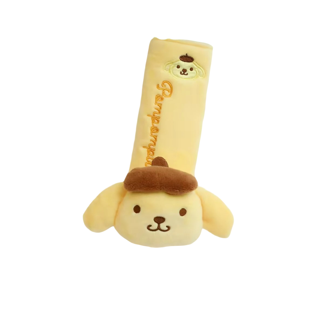 Sanrio Pompompurin Plush Seat Belt Cover Sanrio Pompompurin Plush Seat Belt Cover