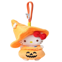 Cartoon Halloween Hello Kitty Soft Plush Keychain