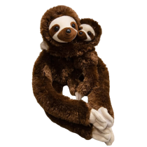 50cm Animal Sloth With Baby Soft Plush Toy