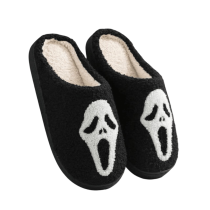 Halloween Skeleton Plush Slippers