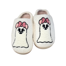 Halloween Ghost Pattern Plush Slippers