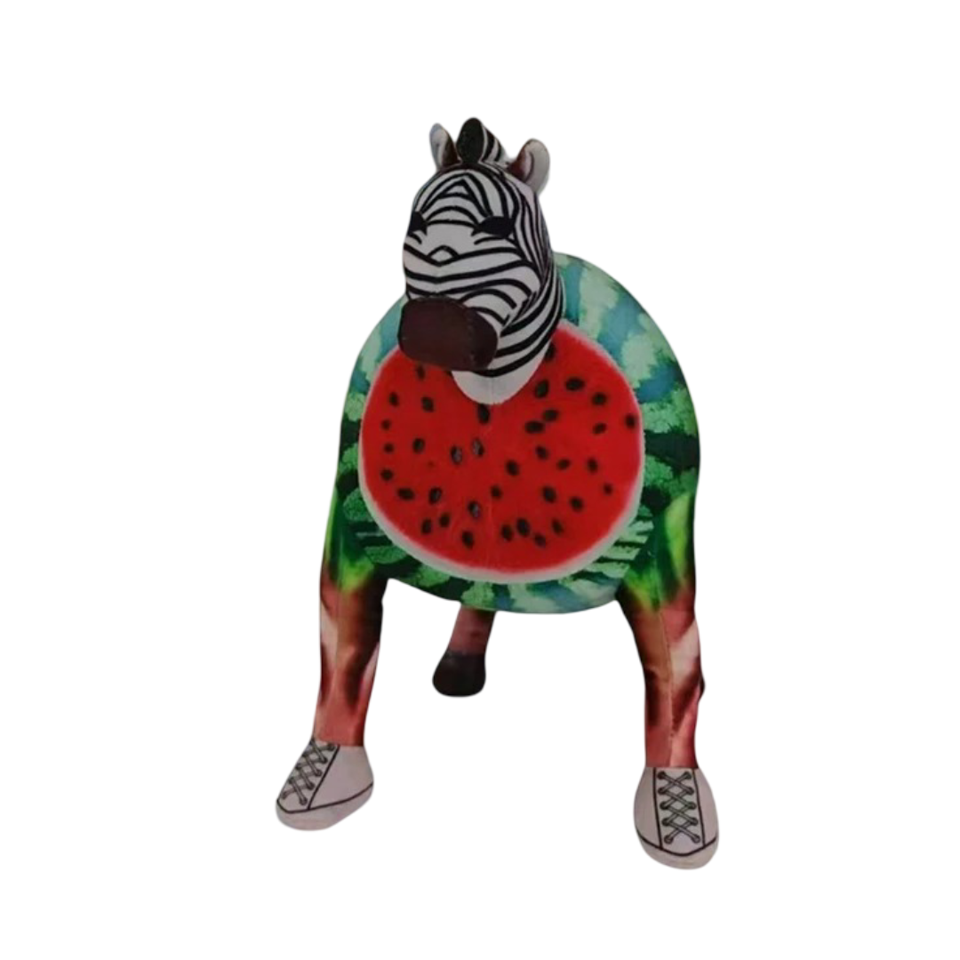 20cm Halloween Watermelon Zebra Plush Toy 20cm Halloween Watermelon Zebra Plush Toy